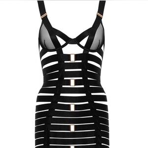 Bluebella Black and White Striped Chemise